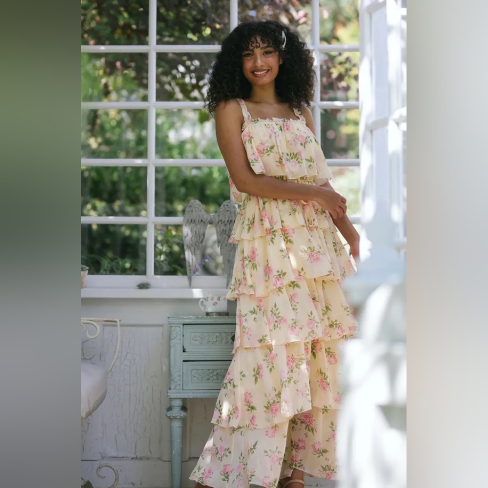 Tea Party Spring Maxi Dress